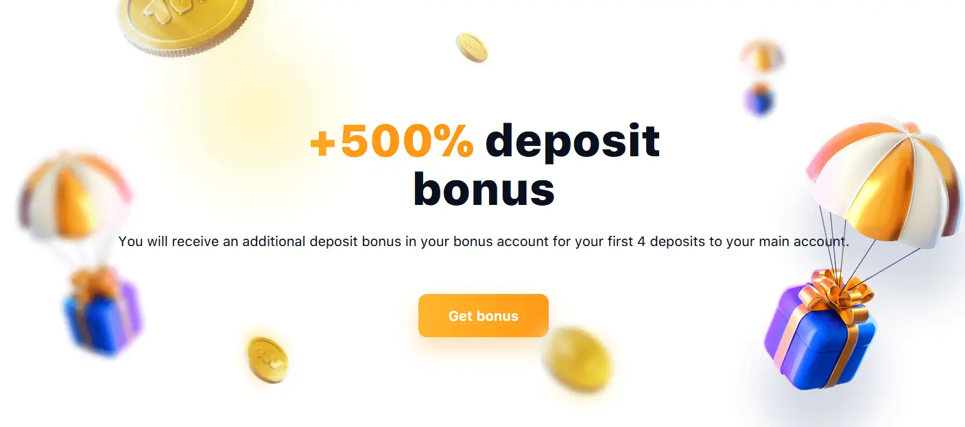 Bonus +500% to your first deposit at 1Win