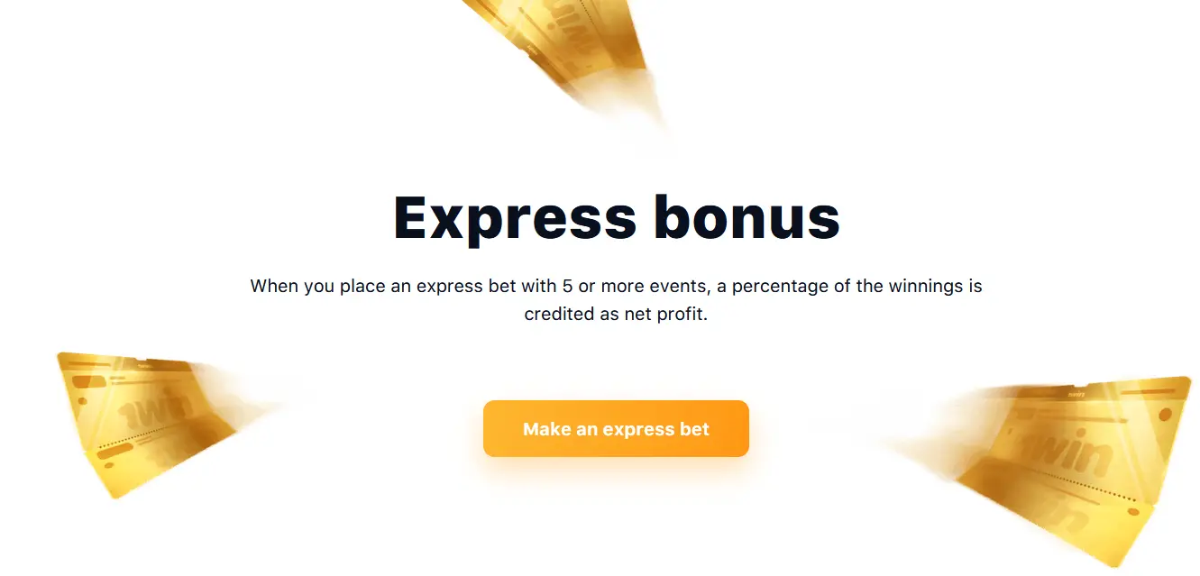 Bonus on Express at 1Win