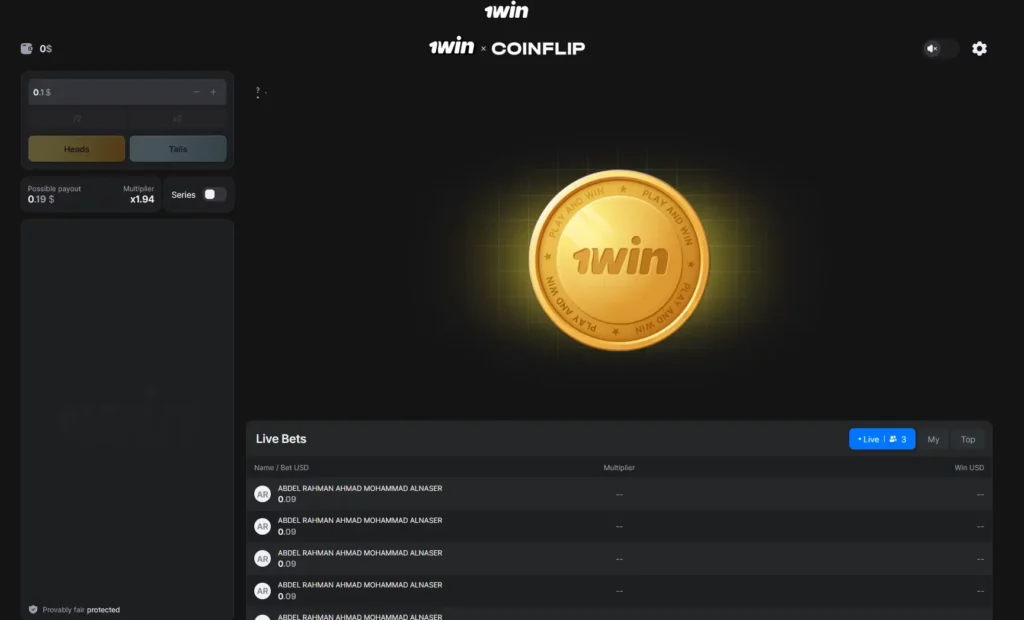 Full-screen mode in CoinFlip