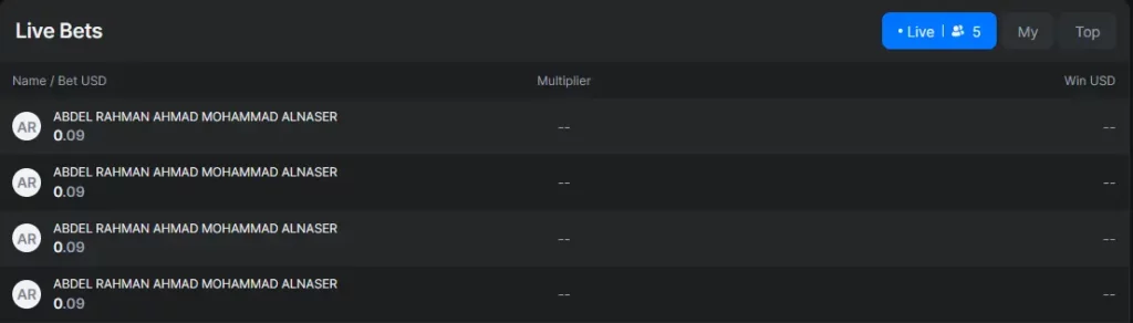 Live betting at CoinFlip