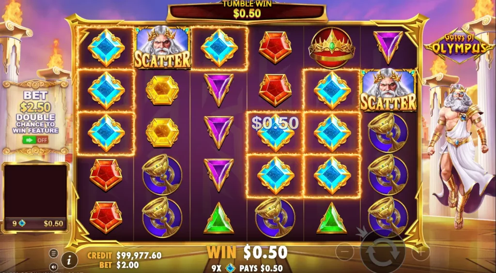 Winning in Gates of Olympus Winning in Gates of Olympus