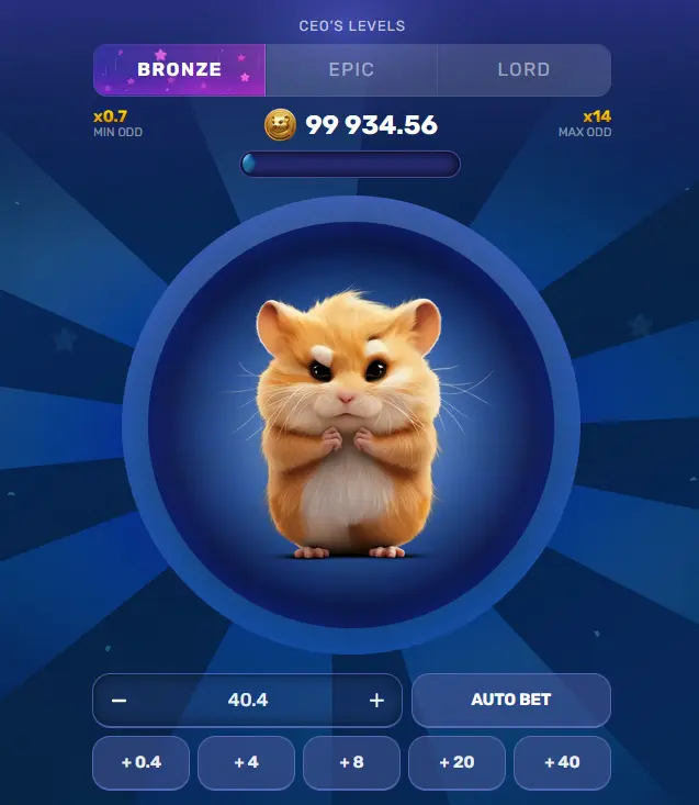 Bronze Level in Hamster Mania