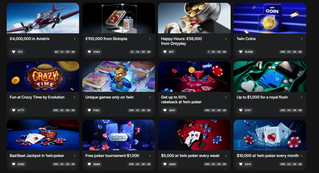 Bonuses and promotions at 1Win South Africa